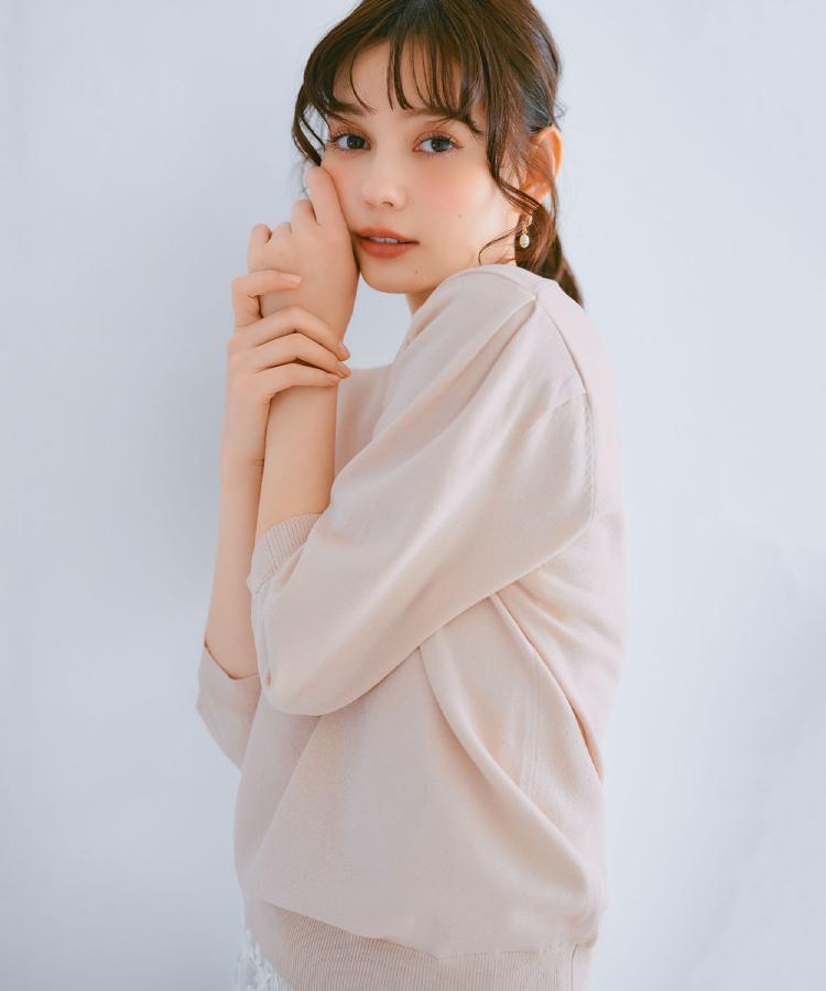 7color/XS-LLsize》クルーネックデザインスリーブニット【洗濯機 7color/XS-LLsize》クルーネックデザインスリーブニット【洗濯機