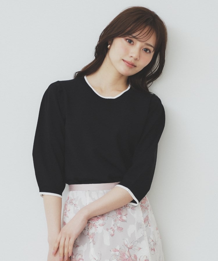 7color/XS-LLsize》クルーネックデザインスリーブニット【洗濯機 7color/XS-LLsize》クルーネックデザインスリーブニット【洗濯機
