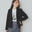 インデックス(index)のストレッチテーラードジャケット/セットアップ対応【洗える/抗ピル/接触冷感】 ブラック(019)