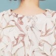 インデックス(index)の《美人百花掲載》リボン柄タックスリーブワンピース【洗濯機洗い可/イージーアイロン】13