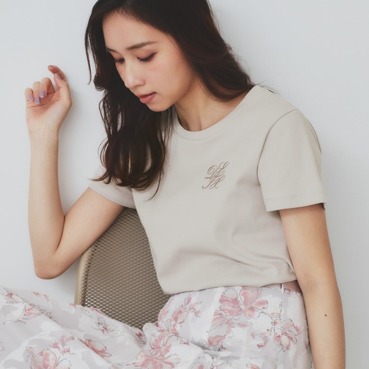 インデックス(index)のエンブレム刺繍Tシャツ【UV/接触冷感/洗濯機洗い可】 Ｔシャツ