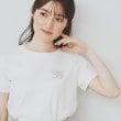 インデックス(index)のエンブレム刺繍Tシャツ【UV/接触冷感/洗濯機洗い可】 オフホワイト(003)