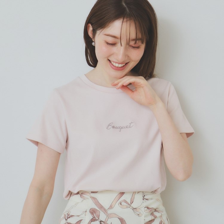 インデックス(index)のワンポイントロゴ刺繍Tシャツ【UV/接触冷感/洗濯機洗い可】 Ｔシャツ