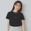 インデックス(index)のワンポイントロゴ刺繍Tシャツ【UV/接触冷感/洗濯機洗い可】 ブラック(019)