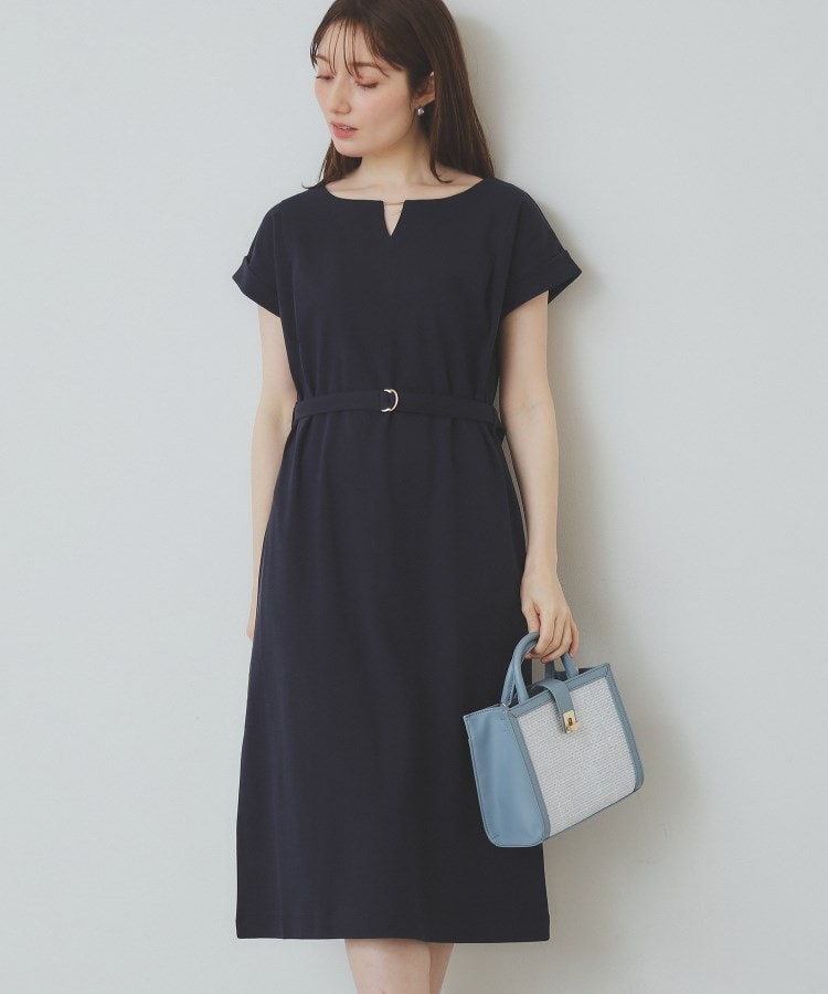 インデックス(index)の《5色展開/XS-3Lサイズ》Iラインシルエットワンピース【UV/接触冷感/洗濯機洗い可】13
