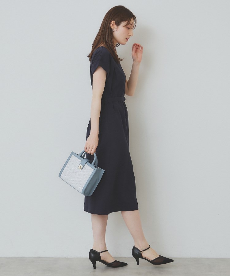 インデックス(index)の《5色展開/XS-3Lサイズ》Iラインシルエットワンピース【UV/接触冷感/洗濯機洗い可】15