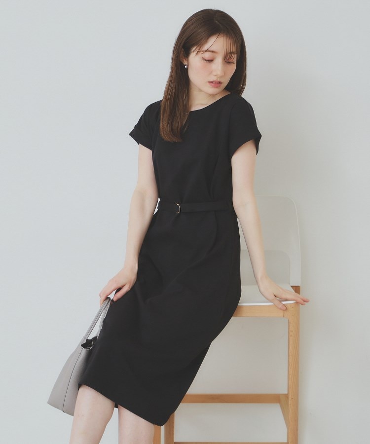 インデックス(index)の《5色展開/XS-3Lサイズ》Iラインシルエットワンピース【UV/接触冷感/洗濯機洗い可】19