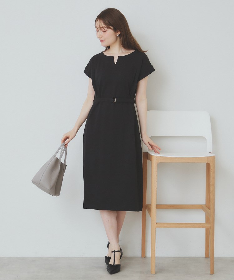 インデックス(index)の《5色展開/XS-3Lサイズ》Iラインシルエットワンピース【UV/接触冷感/洗濯機洗い可】21