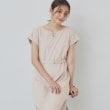 インデックス(index)の《5色展開/XS-3Lサイズ》Iラインシルエットワンピース【UV/接触冷感/洗濯機洗い可】 グレージュ(050)