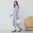 インデックス(index)のスタンドネック小花柄ワンピース【洗濯機洗い可/イージーアイロン】7