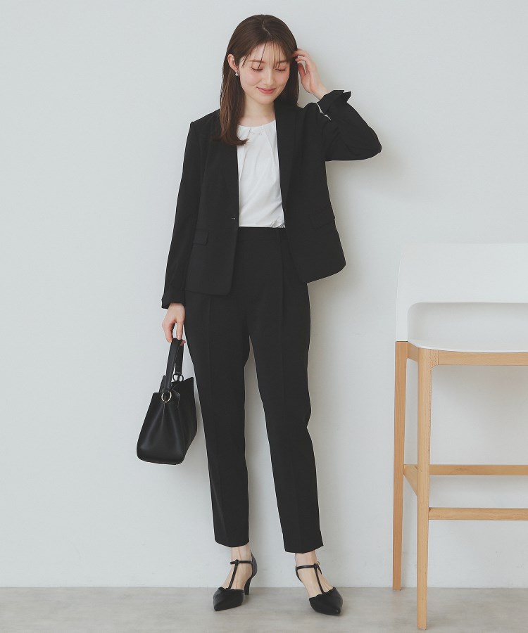 インデックス(index)のストレッチテーパードパンツ/セットアップ対応【洗濯機洗い可/抗ピル/接触冷感】3
