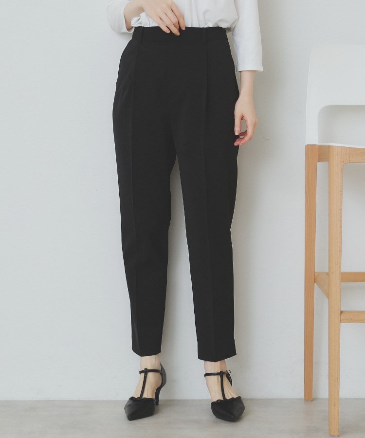 ストレッチテーパードパンツ/セットアップ対応【洗濯機洗い可/抗 ストレッチテーパードパンツ/セットアップ対応【洗濯機洗い可/抗