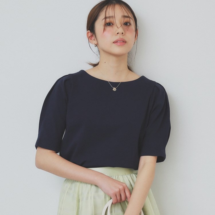インデックス(index)の《10色展開/XS-LLサイズ》コットンスムースタックスリーブトップス【UV/接触冷感/洗濯機洗い可】 カットソー