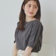 インデックス(index)の《10色展開/XS-LLサイズ》コットンスムースタックスリーブトップス【UV/接触冷感/洗濯機洗い可】 チャコールグレー(814)