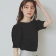 インデックス(index)の《10色展開/XS-LLサイズ》コットンスムースタックスリーブトップス【UV/接触冷感/洗濯機洗い可】 ブラック(819)