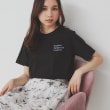 インデックス(index)のロゴ刺繍Tシャツ【UV/接触冷感/洗濯機洗い可】 ブラック(019)