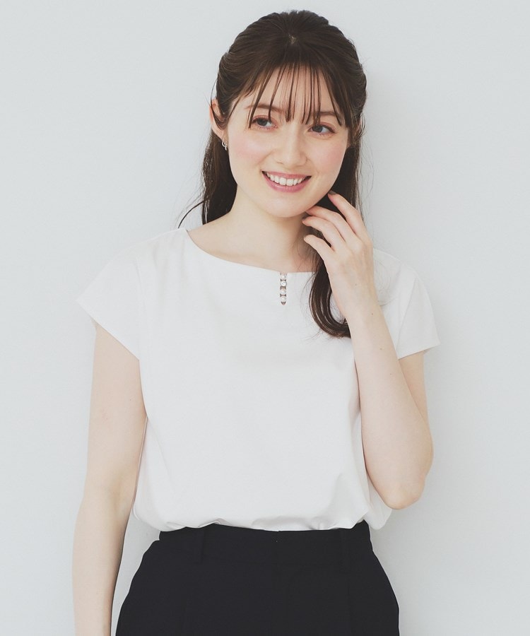 6color/XS-3Lsize》キーネックフレンチスリーブトップス【UV
