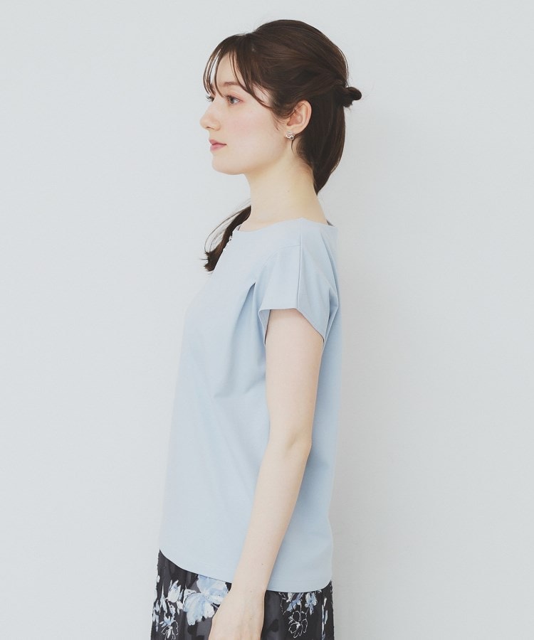 【本日特価】 6color/XS-3Lsize》キーネックフレンチスリーブトップス【UV トップス