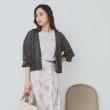 インデックス(index)の《6色展開》リラクシーショートカーディガン【洗濯機洗い可/接触冷感/抗ピル】 チャコールグレー(014)