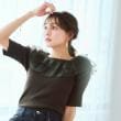 インデックス(index)のシアーラメフリルニット【洗濯機洗い可】1
