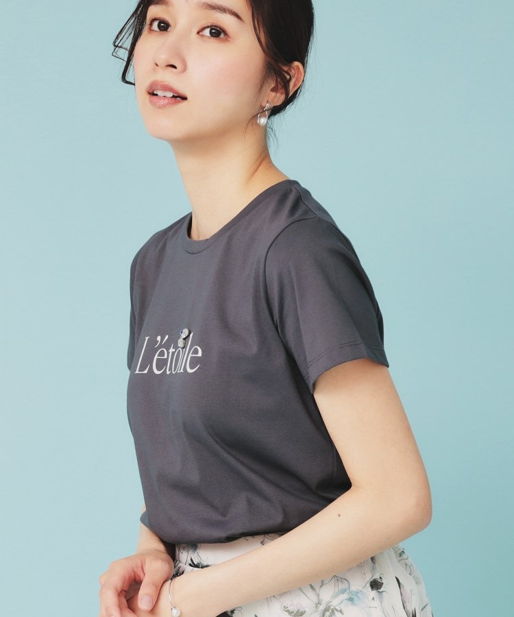 インデックス(index)のビジュー付きロゴTシャツ【接触冷感/UVケア/吸水速乾/汗ジミ防止/洗濯機洗い可】11