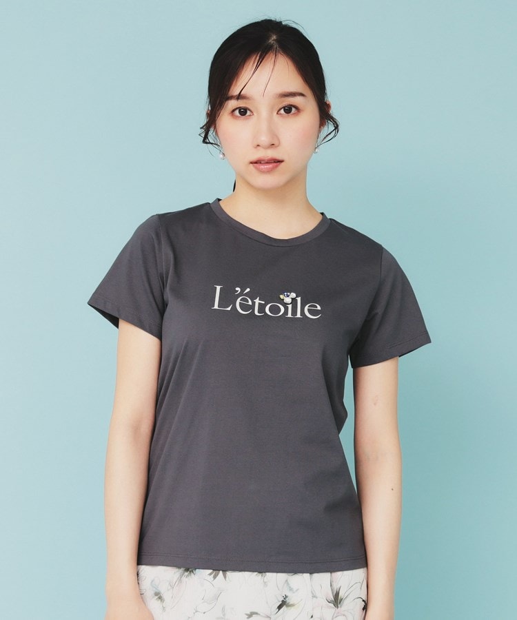 インデックス(index)のビジュー付きロゴTシャツ【接触冷感/UVケア/吸水速乾/汗ジミ防止/洗濯機洗い可】15