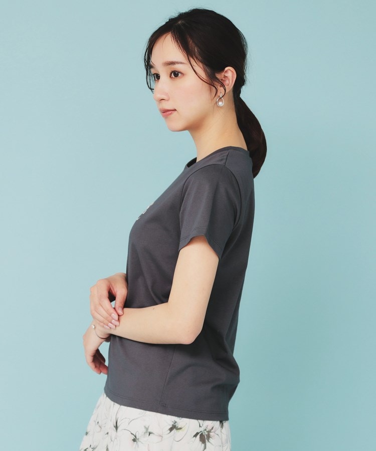 インデックス(index)のビジュー付きロゴTシャツ【接触冷感/UVケア/吸水速乾/汗ジミ防止/洗濯機洗い可】16