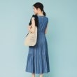 インデックス(index)のシャンブレーティアードロングワンピース【洗濯機洗い可/接触冷感】2