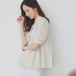 インデックス(index)の《5色展開》フリルバンドカラーペプラムブラウス【洗濯機洗い可/イージーアイロン/防シワ】9