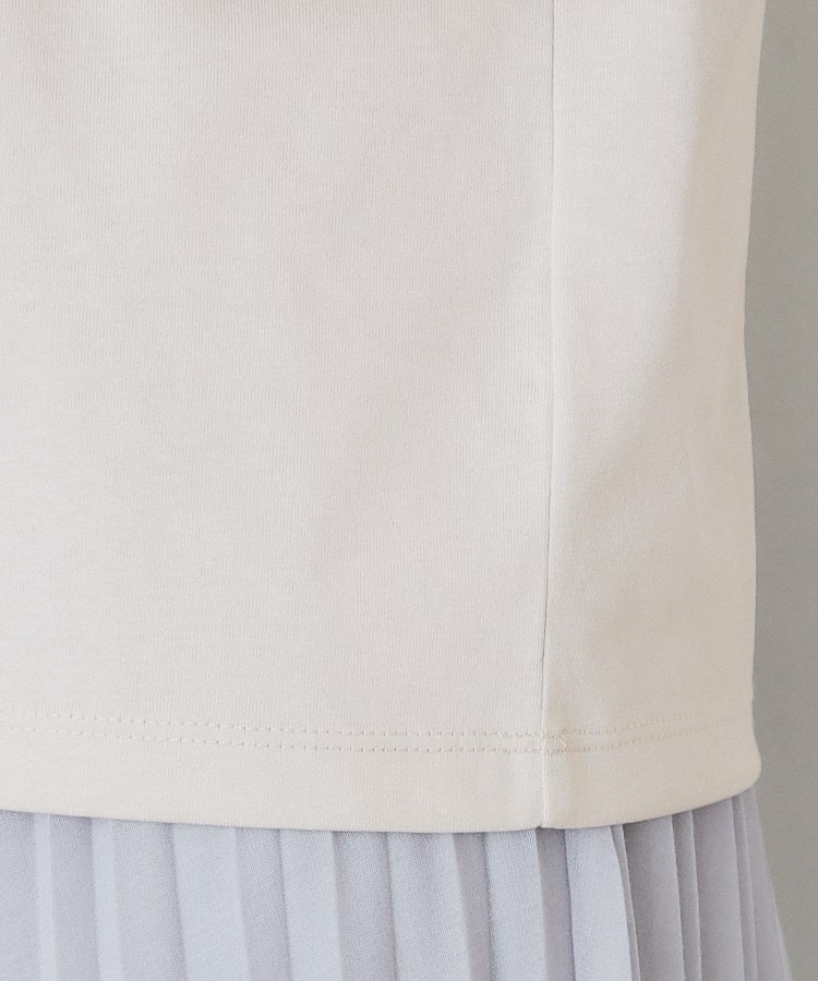 インデックス(index)のパール調刺繍ロゴTシャツ【汗ジミ防止/吸水速乾/接触冷感/UVケア/洗濯機洗い可】20