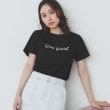 インデックス(index)のパール調刺繍ロゴTシャツ【汗ジミ防止/吸水速乾/接触冷感/UVケア/洗濯機洗い可】7
