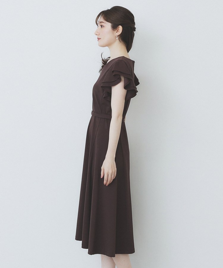 インデックス(index)の《5色展開/S-LLサイズ》シルケットVネックフレアワンピース【接触冷感/UVケア/洗濯機洗い可】32
