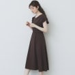 インデックス(index)の《5色展開/S-LLサイズ》シルケットVネックフレアワンピース【接触冷感/UVケア/洗濯機洗い可】2