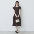 インデックス(index)の《5色展開/S-LLサイズ》シルケットVネックフレアワンピース【接触冷感/UVケア/洗濯機洗い可】4