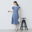 インデックス(index)の《5色展開/S-LLサイズ》シルケットVネックフレアワンピース【接触冷感/UVケア/洗濯機洗い可】8