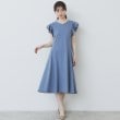 インデックス(index)の《5色展開/S-LLサイズ》シルケットVネックフレアワンピース【接触冷感/UVケア/洗濯機洗い可】10