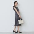 インデックス(index)の《5色展開/S-LLサイズ》シルケットVネックフレアワンピース【接触冷感/UVケア/洗濯機洗い可】23