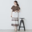 インデックス(index)の《7色展開/S-LLサイズ》フリルタックスリーブキーネックブラウス【吸水速乾/洗濯機可/イージーアイロン/抗ピル】8