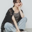 インデックス(index)の前後2wayサテンパイピングリブタンク【洗濯機洗い可】7