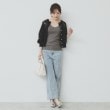 インデックス(index)の前後2wayサテンパイピングリブタンク【洗濯機洗い可】10