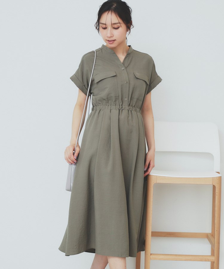 6color/XS-LLsize》ダブルポケットスキッパーシャツワンピース 6color/XS-LLsize》ダブルポケットスキッパーシャツワンピース