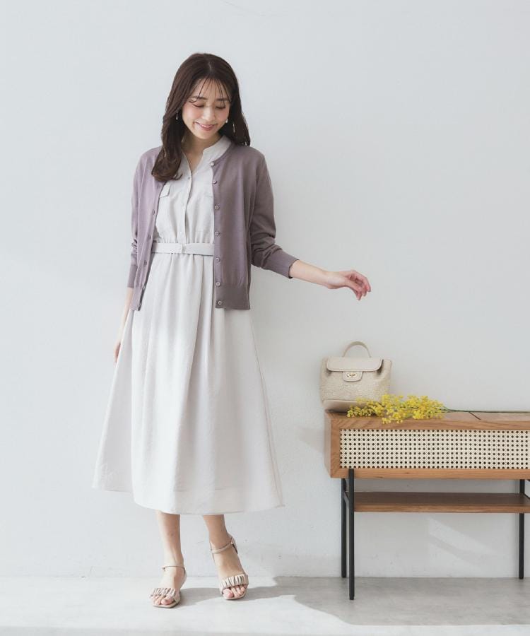 インデックス(index)の《6色展開/XS-LLサイズ》ダブルポケットスキッパーシャツワンピース【洗濯機洗い可/抗ピル/吸水速乾/防シワ】61