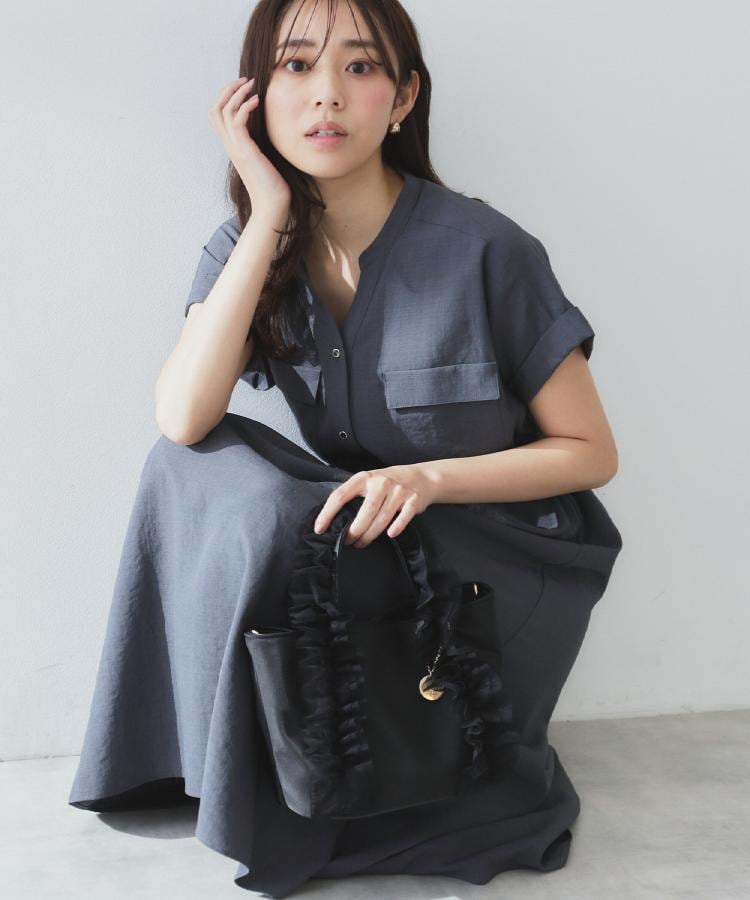 6color/XS-LLsize》ダブルポケットスキッパーシャツワンピース 6color/XS-LLsize》ダブルポケットスキッパーシャツワンピース