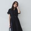 インデックス(index)の《6色展開/XS-LLサイズ》ダブルポケットスキッパーシャツワンピース【洗濯機洗い可/抗ピル/吸水速乾/防シワ】42