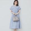 インデックス(index)の《6色展開/XS-LLサイズ》ダブルポケットスキッパーシャツワンピース【洗濯機洗い可/抗ピル/吸水速乾/防シワ】 ブルー(091)