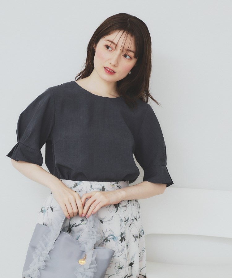 6color/XS-LLsize》タックパフスリーブブラウス【洗濯機洗い可 6color/XS-LLsize》タックパフスリーブブラウス【洗濯機洗い可