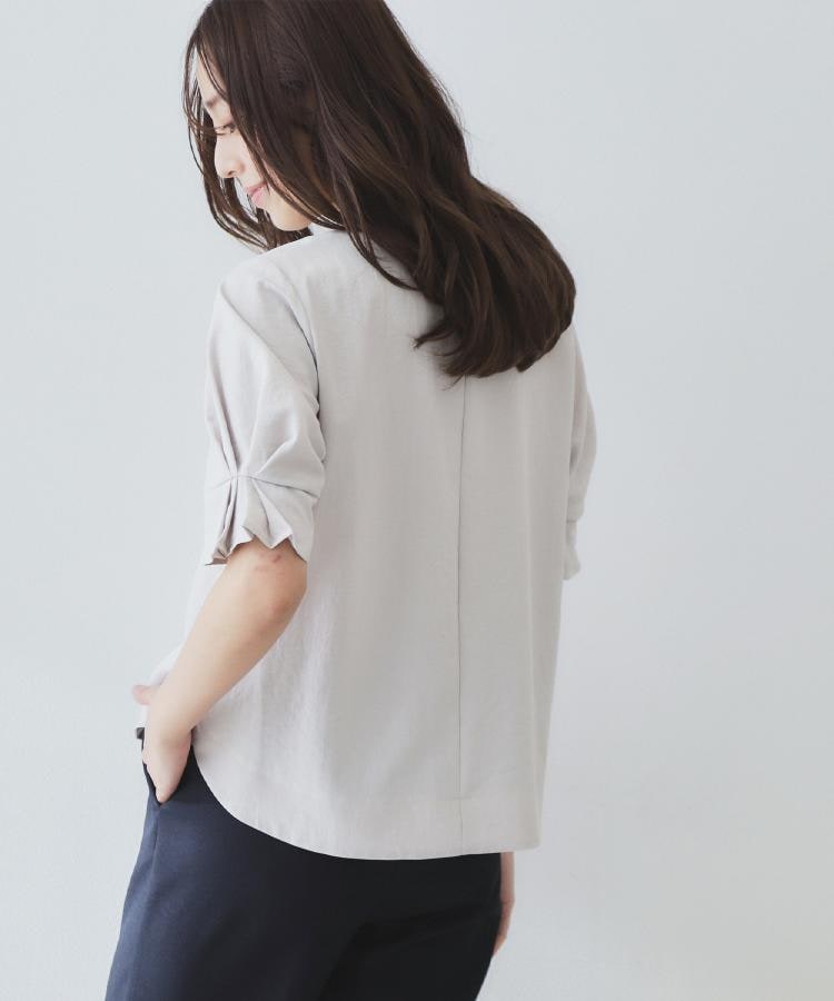 6color/XS-LLsize》タックパフスリーブブラウス【洗濯機洗い可 6color/XS-LLsize》タックパフスリーブブラウス【洗濯機洗い可