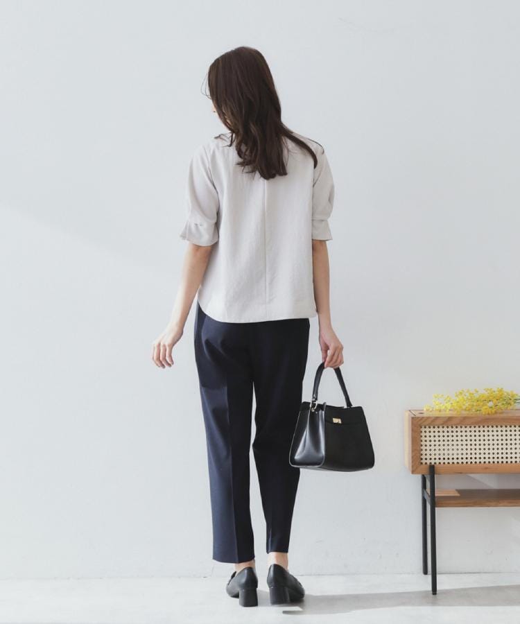 6color/XS-LLsize》タックパフスリーブブラウス【洗濯機洗い可 6color/XS-LLsize》タックパフスリーブブラウス【洗濯機洗い可