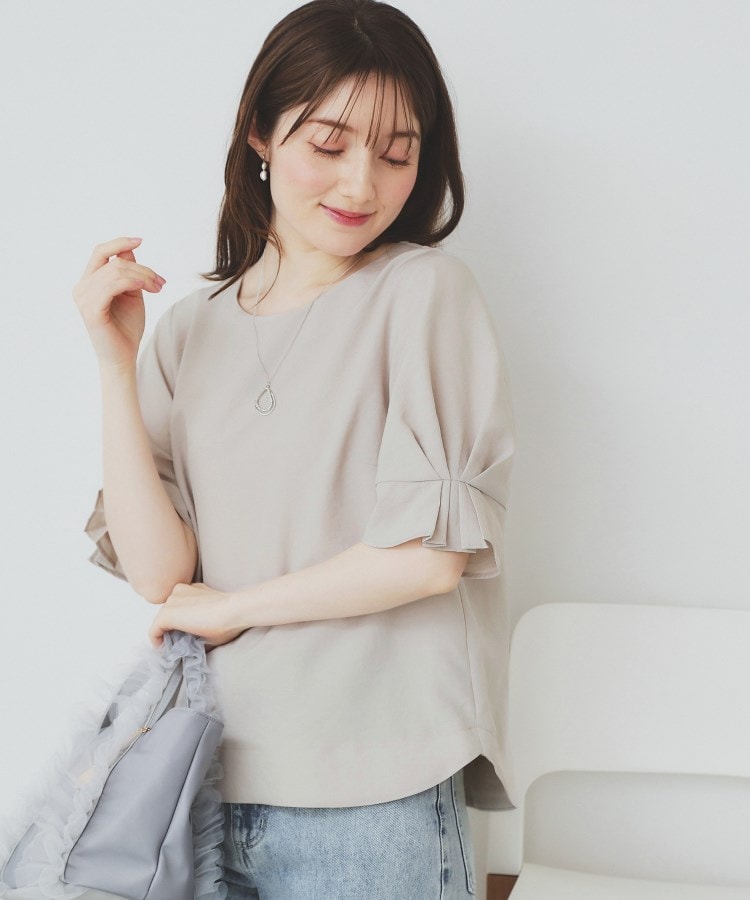 6color/XS-LLsize》タックパフスリーブブラウス【洗濯機洗い可 6color/XS-LLsize》タックパフスリーブブラウス【洗濯機洗い可