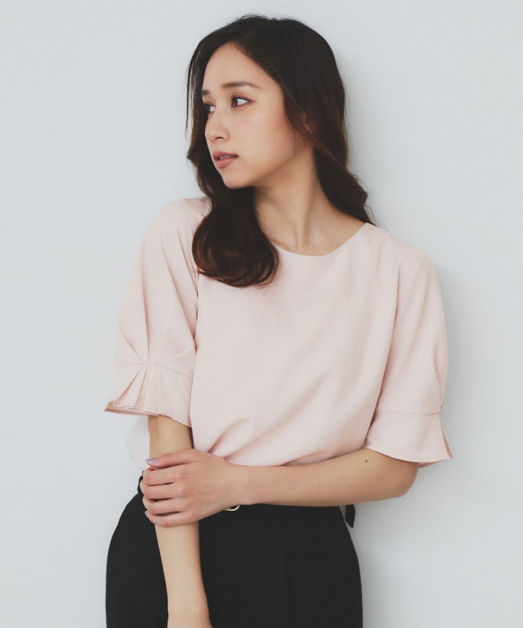 6color/XS-LLsize》タックパフスリーブブラウス【洗濯機洗い可 6color/XS-LLsize》タックパフスリーブブラウス【洗濯機洗い可
